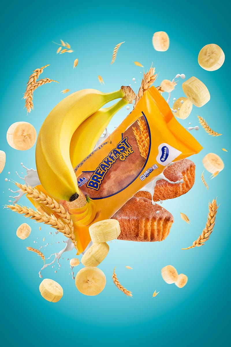 کیک صبحانه موز رزینا