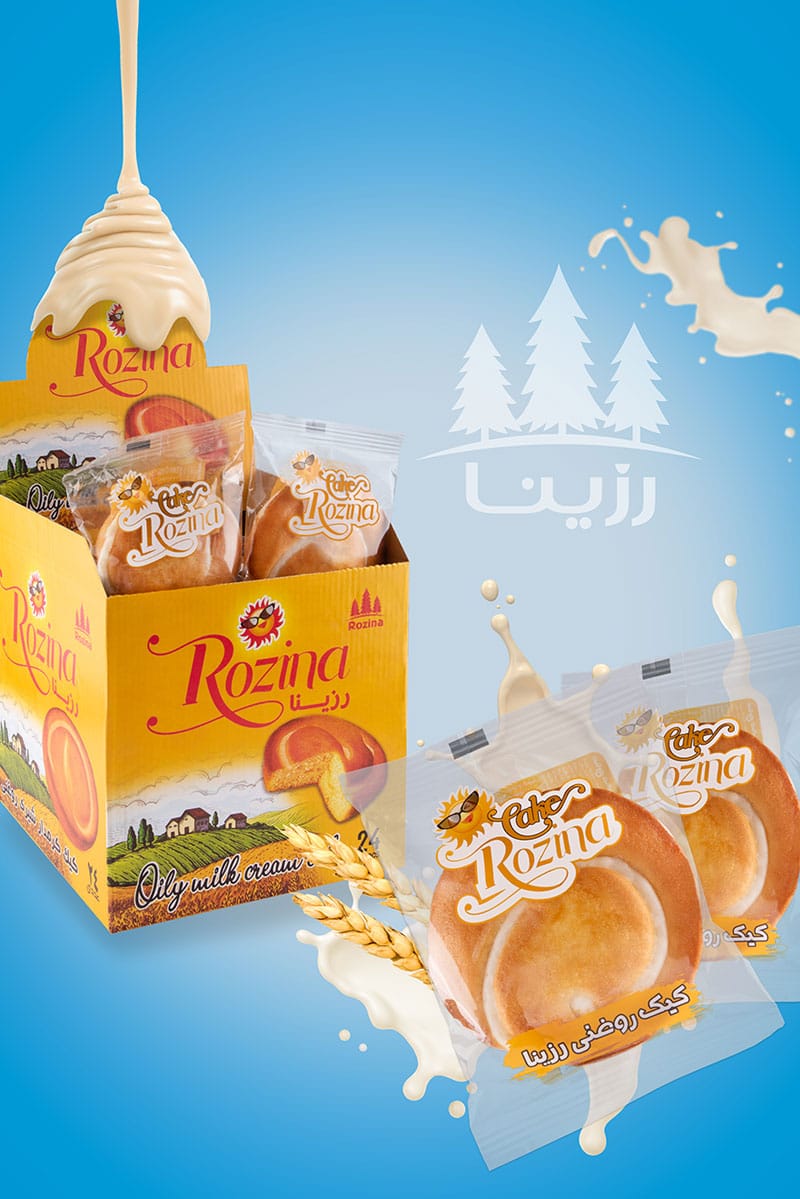 کیک کرم دار شیری 65 گرم